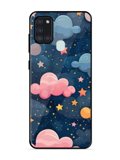 Twinkling Dreams Glossy Soft Edge Case for Samsung Galaxy A21S
