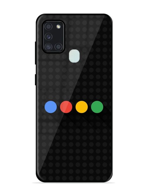 Google Dots Glossy Soft Edge Case for Samsung Galaxy A21S