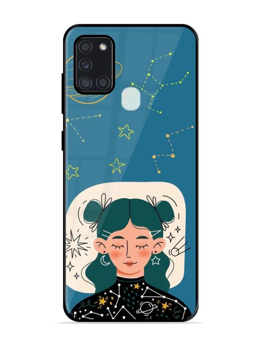 Cosmic Daydreamer Glossy Soft Edge Case for Samsung Galaxy A21S Chachhi