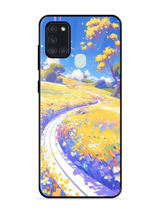 Vibrant Spring Meadow Glossy Soft Edge Case for Samsung Galaxy A21S Chachhi