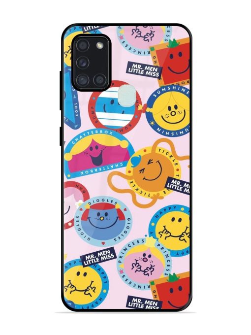 Whimsical Mr. Men & Little Miss Glossy Soft Edge Case for Samsung Galaxy A21S Chachhi