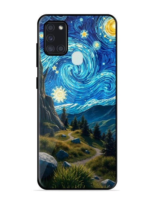 Starry Night In The Shire Glossy Soft Edge Case for Samsung Galaxy A21S