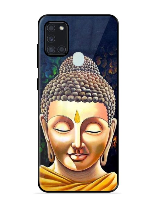 Buddha Face Glossy Soft Edge Case for Samsung Galaxy A21S Chachhi