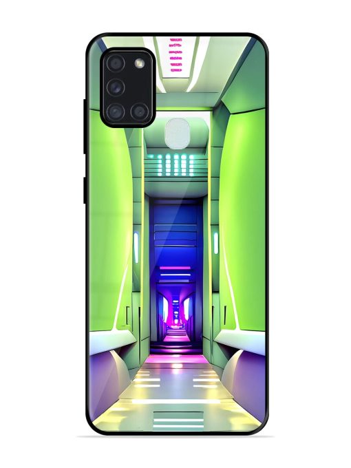 Neon Corridor Glossy Soft Edge Case for Samsung Galaxy A21S