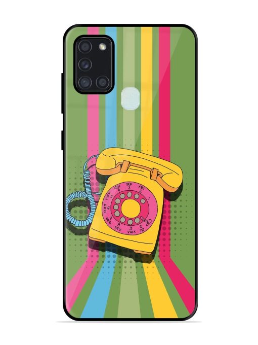 Retro Dialer Glossy Soft Edge Case for Samsung Galaxy A21S Chachhi