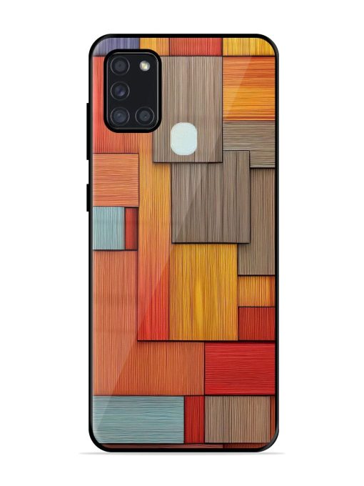 Woodsy Wonders Glossy Soft Edge Case for Samsung Galaxy A21S Chachhi