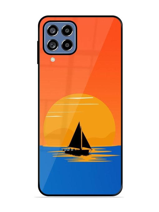 Sunset Sail Glossy Soft Edge Case for Samsung Galaxy A22 (4G) Chachhi