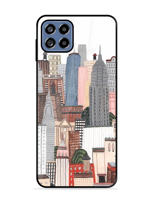 Cityscape Dreams Glossy Soft Edge Case for Samsung Galaxy A22 (4G) Chachhi