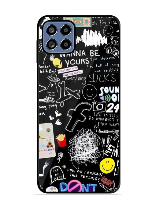 Doodle Diary Glossy Soft Edge Case for Samsung Galaxy A22 (4G) Chachhi