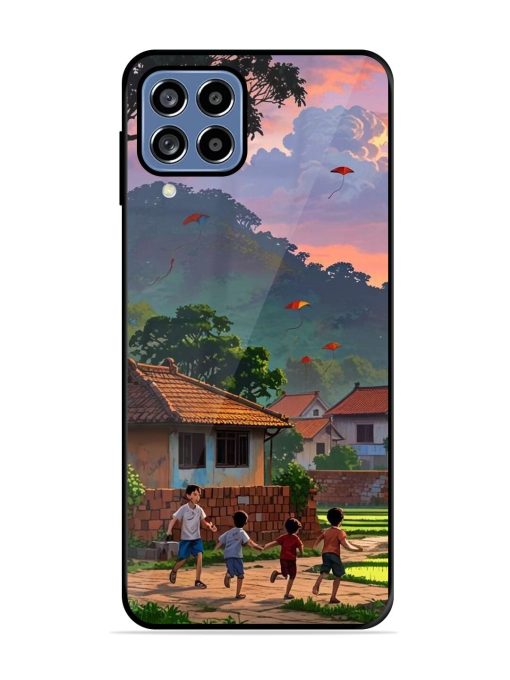 Sunset Play Glossy Soft Edge Case for Samsung Galaxy A22 (4G) Chachhi