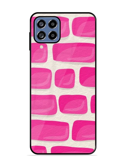 Pink Brick Wall Glossy Soft Edge Case for Samsung Galaxy A22 (4G) Chachhi