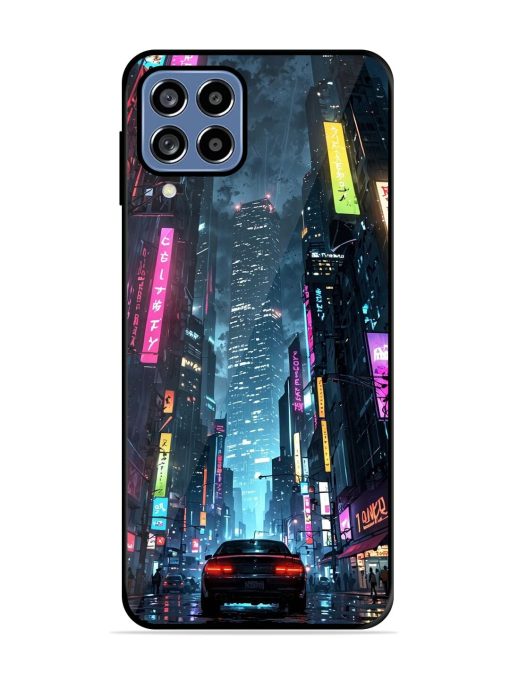 Neon Nightscape Glossy Soft Edge Case for Samsung Galaxy A22 (4G)