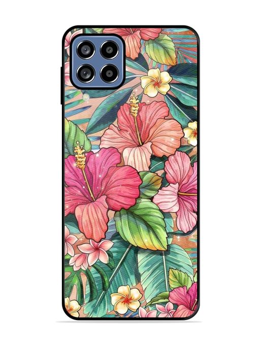 Tropical Tapestry Glossy Soft Edge Case for Samsung Galaxy A22 (4G) Chachhi