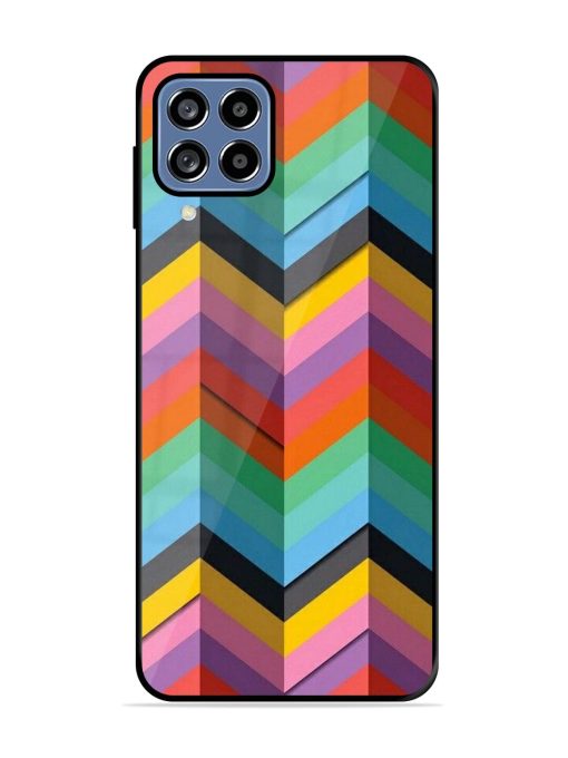 Colorful Zigzag Glossy Soft Edge Case for Samsung Galaxy A22 (4G) Chachhi