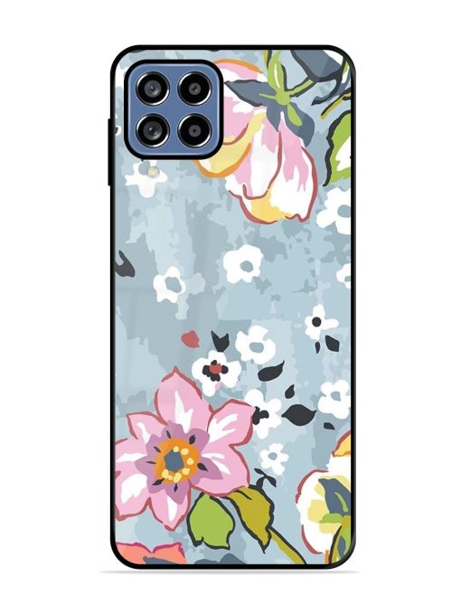 Floral Fantasy Glossy Soft Edge Case for Samsung Galaxy A22 (4G) Chachhi