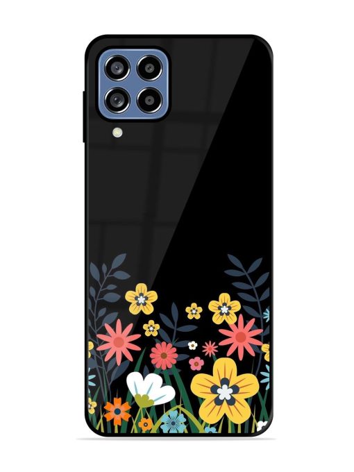 Floral Night Sky Glossy Soft Edge Case for Samsung Galaxy A22 (4G) Chachhi