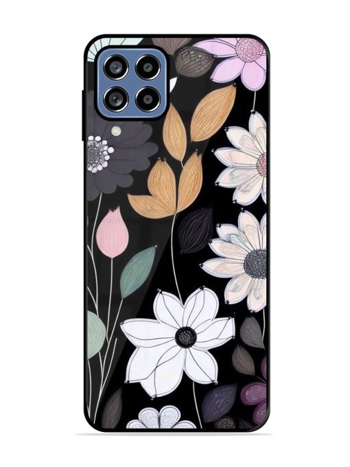 Whimsical Blooms On Black Glossy Soft Edge Case for Samsung Galaxy A22 (4G) Chachhi