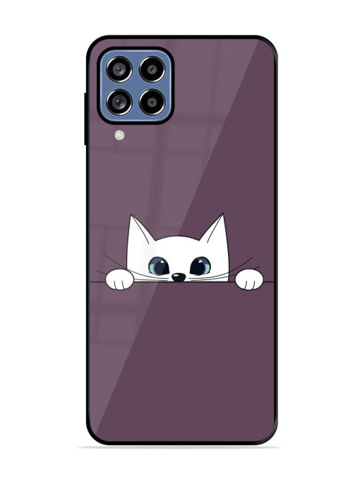 Peek-A-Boo Kitty Glossy Soft Edge Case for Samsung Galaxy A22 (4G) Chachhi