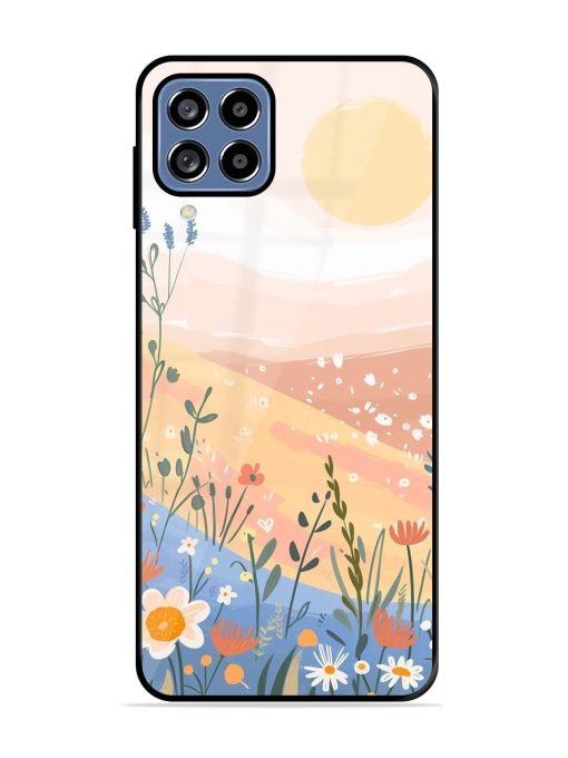 Golden Hour Blooms Glossy Soft Edge Case for Samsung Galaxy A22 (4G) Chachhi