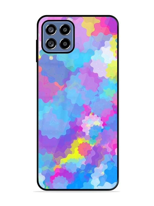 Psychedelic Cloud Burst Glossy Soft Edge Case for Samsung Galaxy A22 (4G) Chachhi