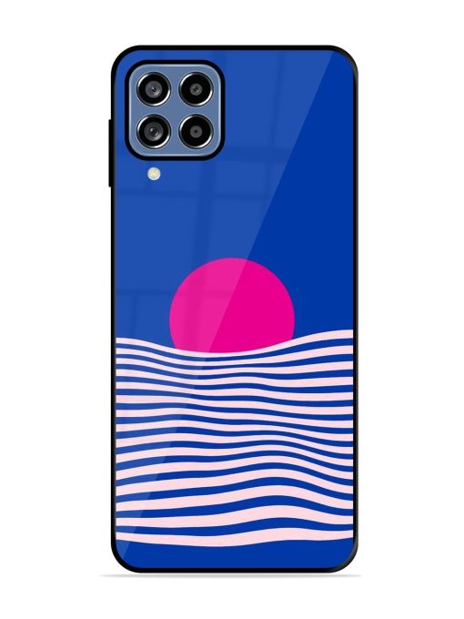 Pink Sunset Over Blue Waves Glossy Soft Edge Case for Samsung Galaxy A22 (4G) Chachhi