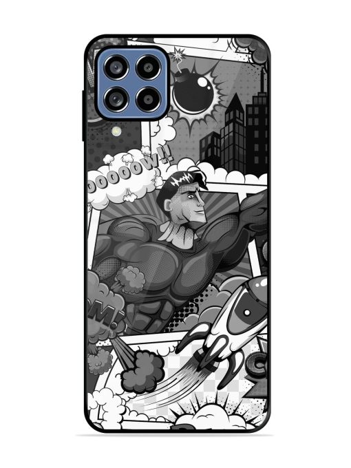 Comic Book Chaos Glossy Soft Edge Case for Samsung Galaxy A22 (4G) Chachhi