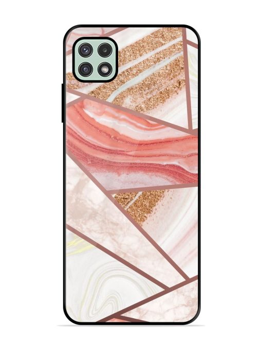 Rosy Mosaic Glossy Soft Edge Case for Samsung Galaxy A22 (5G)