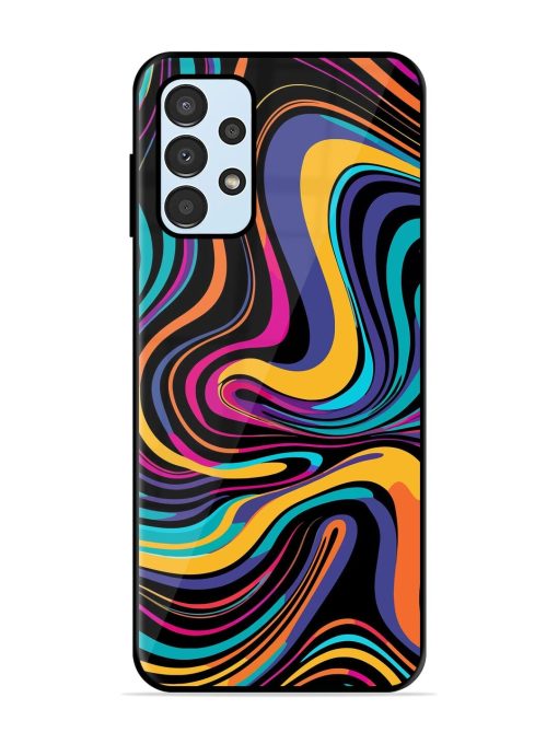 Psychedelic Swirl Glossy Soft Edge Case for Samsung Galaxy A23 Chachhi