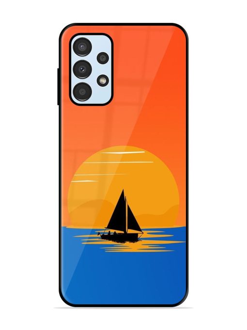 Sunset Sail Glossy Soft Edge Case for Samsung Galaxy A23 Chachhi