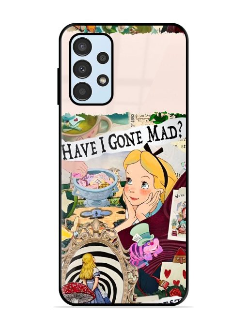 Mad Hatter'S Collage Glossy Soft Edge Case for Samsung Galaxy A23 Chachhi