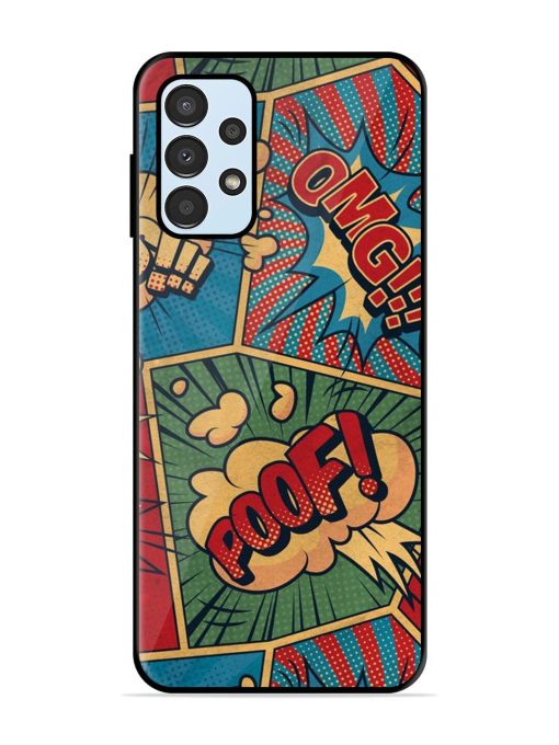 Comic Book Chaos Glossy Soft Edge Case for Samsung Galaxy A23 Chachhi