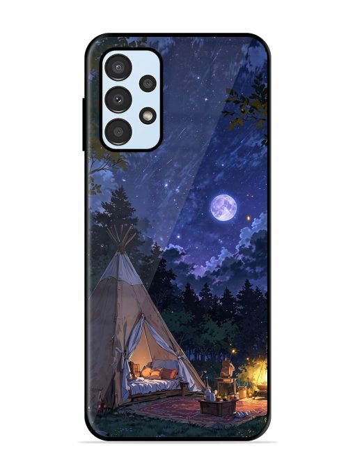 Moonlight Camping Glossy Soft Edge Case for Samsung Galaxy A23 Chachhi