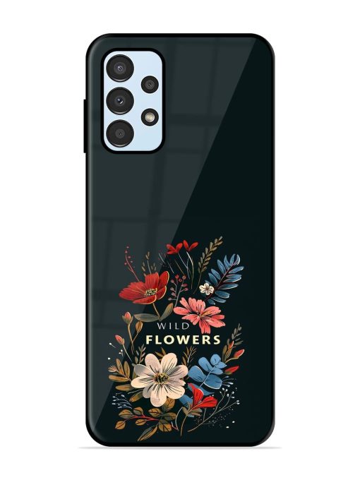 Dark Floral Glossy Soft Edge Case for Samsung Galaxy A23 Chachhi