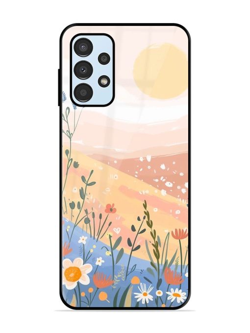 Golden Hour Blooms Glossy Soft Edge Case for Samsung Galaxy A23 Chachhi