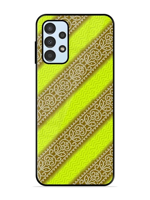 Golden Bandana Bliss Glossy Soft Edge Case for Samsung Galaxy A23 Chachhi