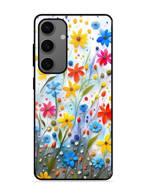 Vibrant Floral Glossy Soft Edge Case for Samsung Galaxy A25 (5G) Chachhi