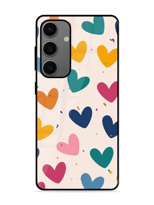 Rainbow Hearts Glossy Soft Edge Case for Samsung Galaxy A25 (5G)