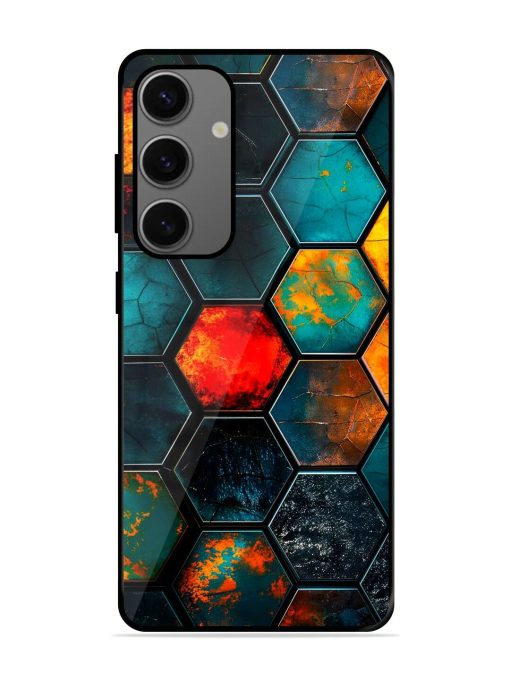 Hexagon Hive Glossy Soft Edge Case for Samsung Galaxy A25 (5G) Chachhi