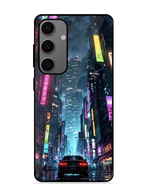 Neon Nightscape Glossy Soft Edge Case for Samsung Galaxy A25 (5G) Chachhi