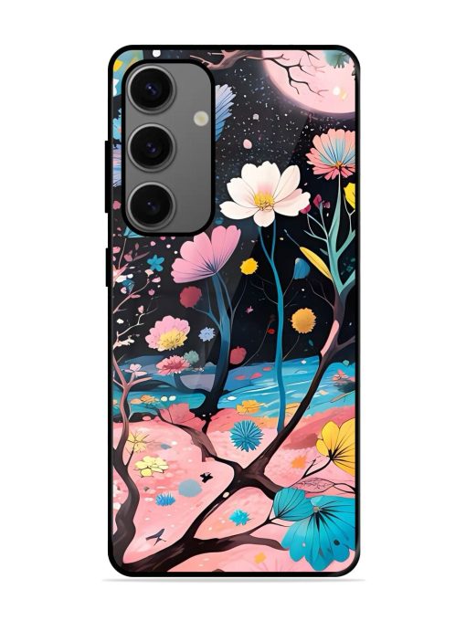 Cosmic Bloom Glossy Soft Edge Case for Samsung Galaxy A25 (5G) Chachhi