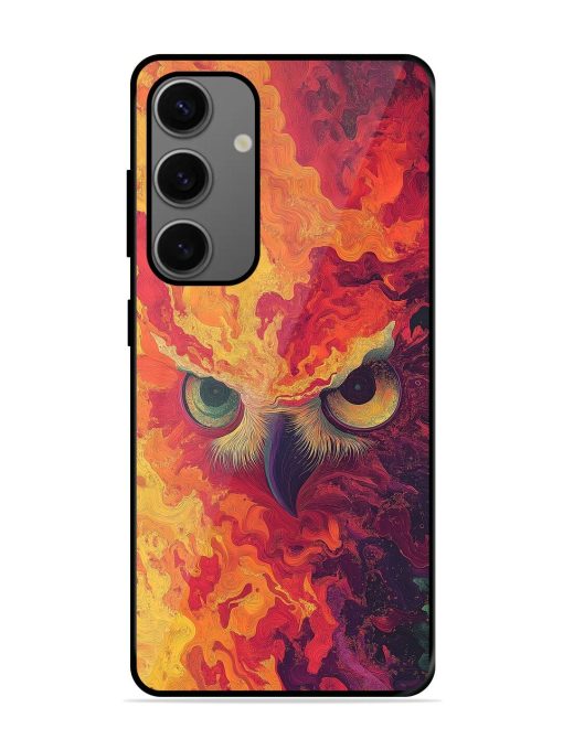 Fiery Owl Glossy Soft Edge Case for Samsung Galaxy A25 (5G) Chachhi