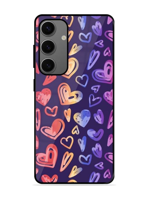 Rainbow Hearts Glossy Soft Edge Case for Samsung Galaxy A25 (5G) Chachhi