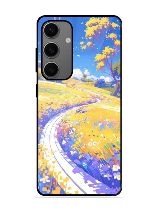 Vibrant Spring Meadow Glossy Soft Edge Case for Samsung Galaxy A25 (5G) Chachhi