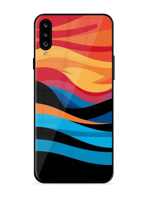 Blazing Currents Glossy Soft Edge Case for Samsung Galaxy A30S Chachhi