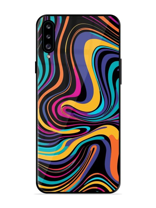 Psychedelic Swirl Glossy Soft Edge Case for Samsung Galaxy A30S Chachhi