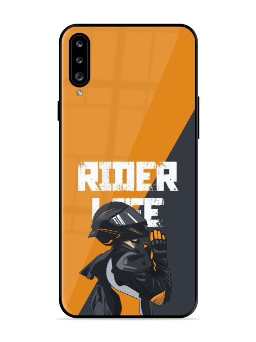 Ride Never Ends Glossy Soft Edge Case for Samsung Galaxy A30S Chachhi