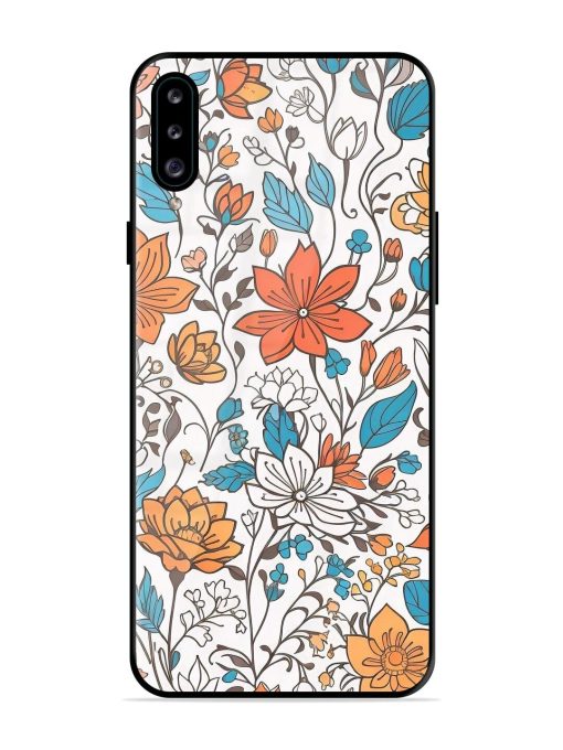 Floral Symphony Glossy Soft Edge Case for Samsung Galaxy A30S Chachhi