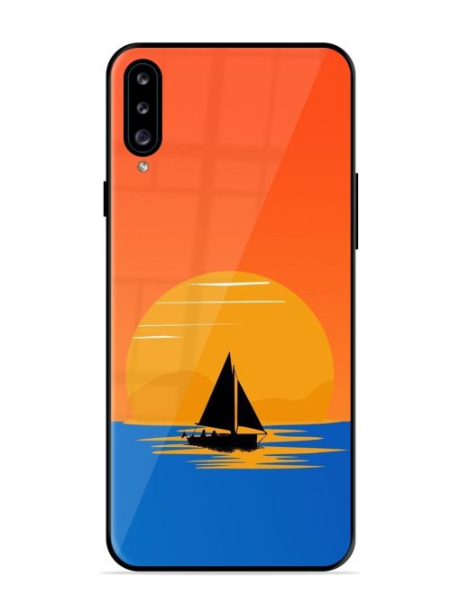 Sunset Sail Glossy Soft Edge Case for Samsung Galaxy A30S Chachhi