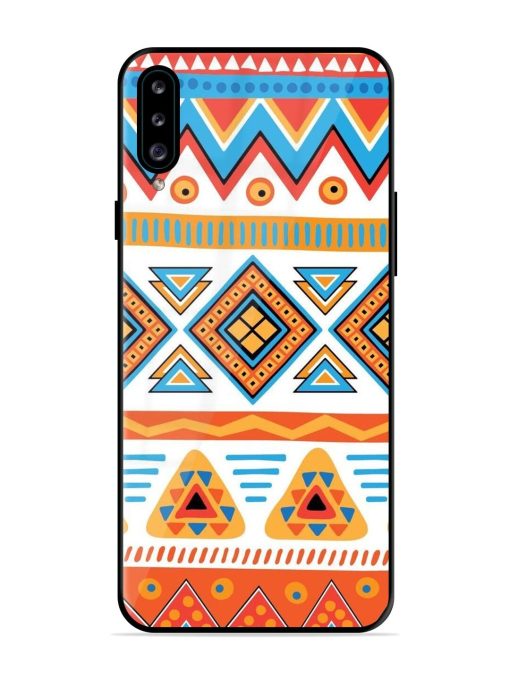 Vibrant Tribal Pattern Glossy Soft Edge Case for Samsung Galaxy A30S