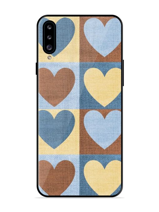 Hearts On Canvas Glossy Soft Edge Case for Samsung Galaxy A30S